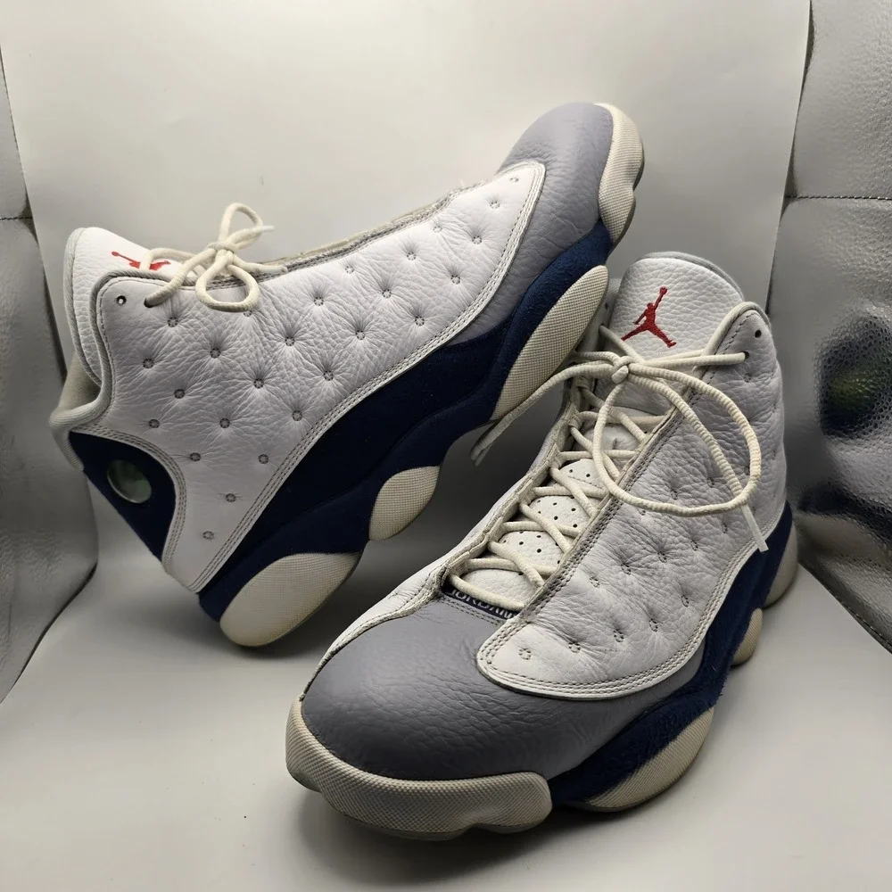 Nike Air Jordan 13 Retro French Blue 2022 White Navy Men's Size 13 414571-164